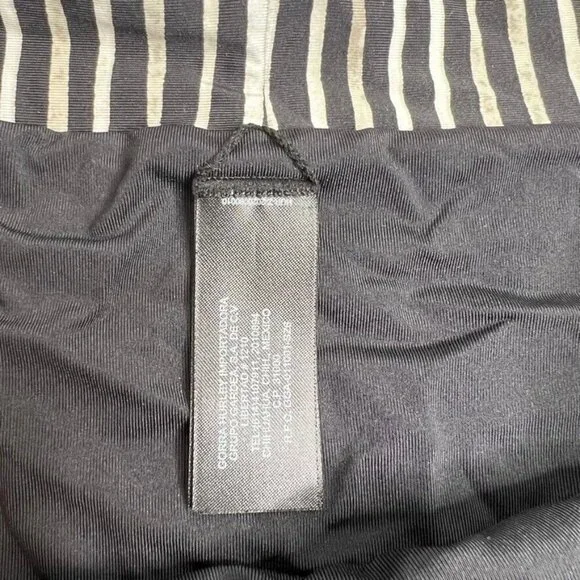 Hurley Striped Bikini Swim Bottom Size L Black White Reversible - Picture 6 of 12